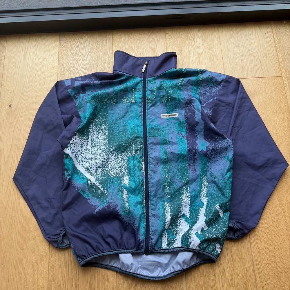 VINTAGE 90s retro Louis Garneau windbreaker - M - Picture 8 of 16